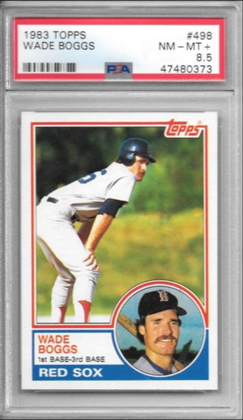 1983 Topps Wade Boggs RC, PSA 8.5