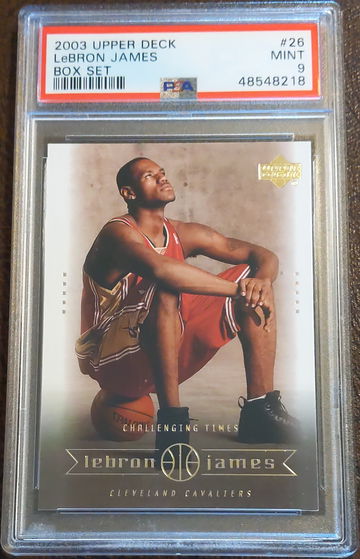 2003 Upper Deck, LeBron James Box Set, #26, Rookie, PSA 9