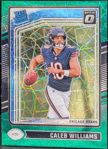 2024 Donruss Optic Green Velocity Parallel #201 Caleb Williams Chicago Bears RR