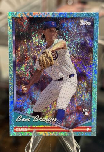 2024 Topps Archives BEN BROWN RC #/75 AQUA SPARKLE FOIL Cubs