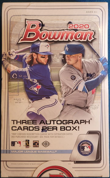 2020 Bowman Baseball Jumbo Hobby