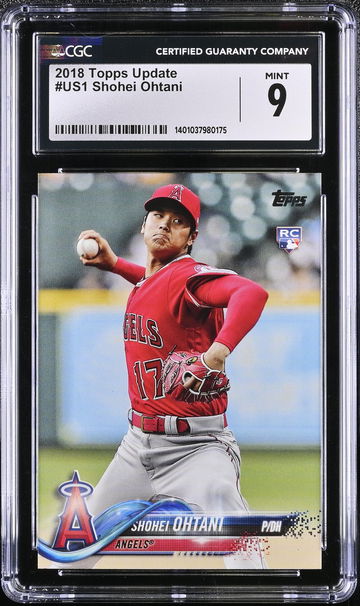 2018 TOPPS SHOHEI OHTANI UPDATE #US1 CGC 9 BS.E1.07