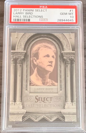 2012-13 Panini Basketball Select Larry Bird Hall Selections #1 - POP 1 Graded PSA 10 Gem MT