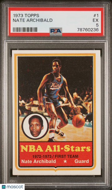 1973 Topps Nate Archibald #1 PSA 5