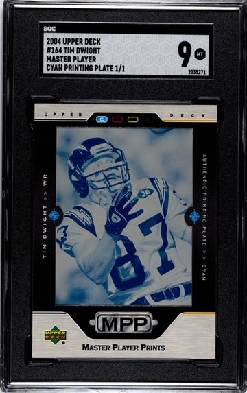 2004 Upper Deck #164 Tim Dwight Cyan Printing Plate 1/1