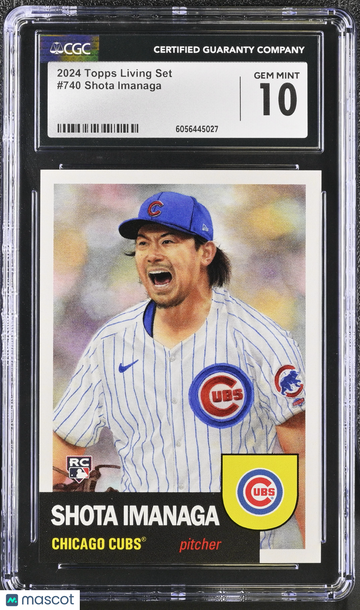 2024 Topps Living Set Shota Imanaga #740 CGC 10