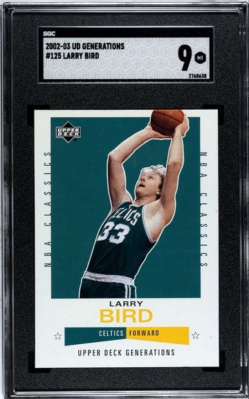 2002-03 Upper Deck Basketball Generations Larry Bird #125 - Graded SGC 9 MT Boston Celtics!