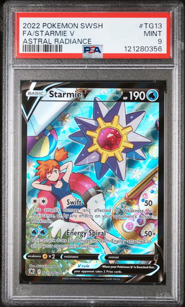 2022 Pokemon #TG13 Starmie V Astral Radiance PSA 9
