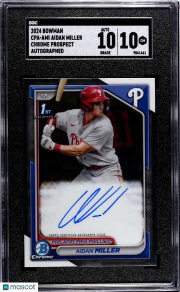 2024 Bowman Aidan Miller #CPA-AMI Cpa SGC 10 Auto 10