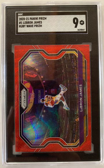 2020-21 Panini Prizm Lebron James Ruby Wave 