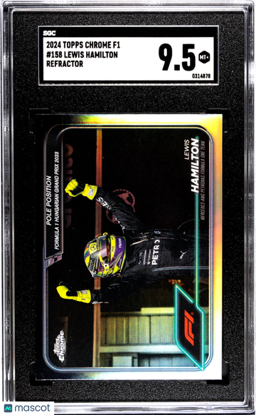 2024 Topps Chrome F1 Lewis Hamilton #158 Refractor SGC 9.5