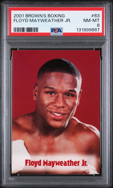 2001 Brown's Boxing Floyd Mayweather #63 PSA 8