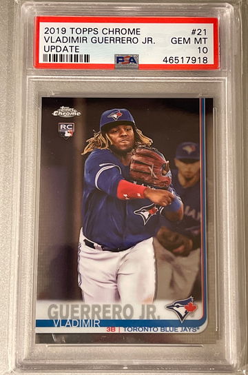 2019 tops chrome Update Vladimir Guerrero Jr PSA 10