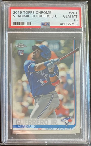 VLADIMIR GUERRERO JR 2019 TOPPS CHROME PSA 10 RC