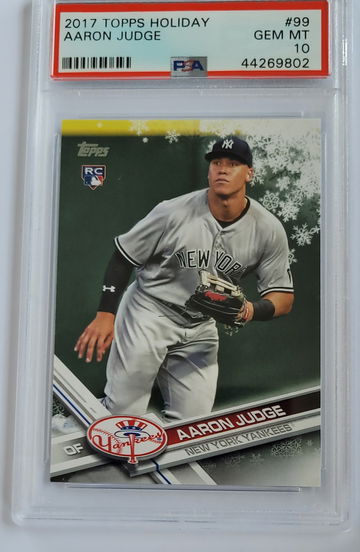 2017 Topps Holiday Aaron Judge RC YANKEES PSA 10