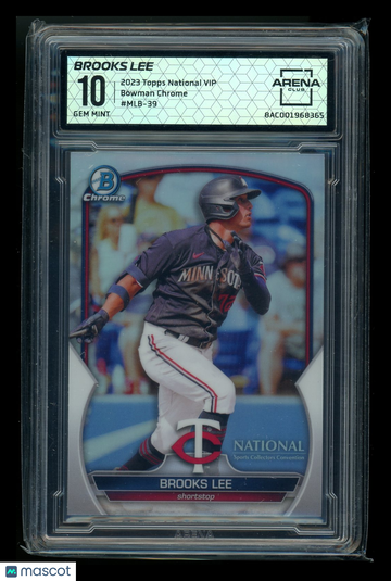 2023 Topps Bowman Chrome National VIP Brooks Lee #MLB-39 Arena Club 10