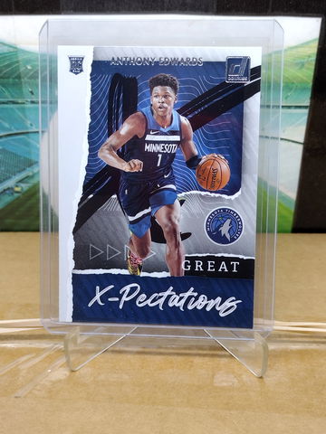 Donruss Anthony Edwards #1 X-Pectations Insert