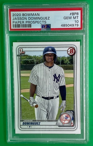 Jasson Dominguez Psa 10 bp8 bowman yankees