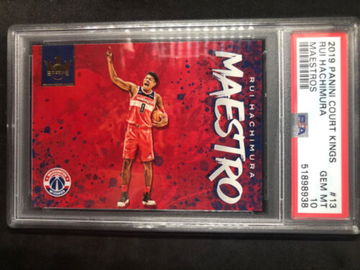 RUI HACHIMURA 2019 Panini Court Kings Maestro Rookie  PSA 10