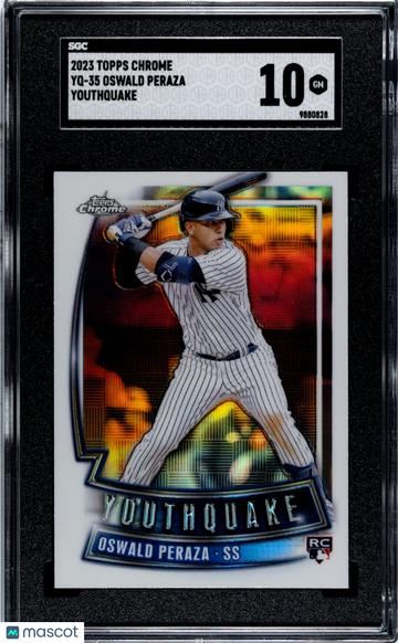 2023 Topps Chrome Oswald Peraza #YQ-35 Youthquake SGC 10