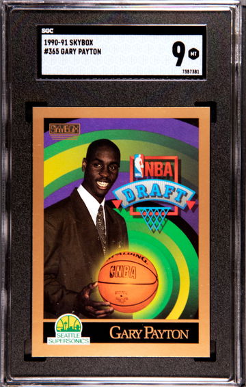 1990-91 Skybox #365 Gary Payton RC SGC 9