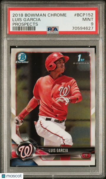 2018 Bowman Chrome Luis Garcia #BCP152 PSA 9