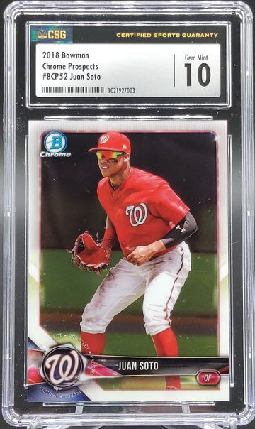 2018 Bowman Chrome Prospects #BCP52 Juan Soto