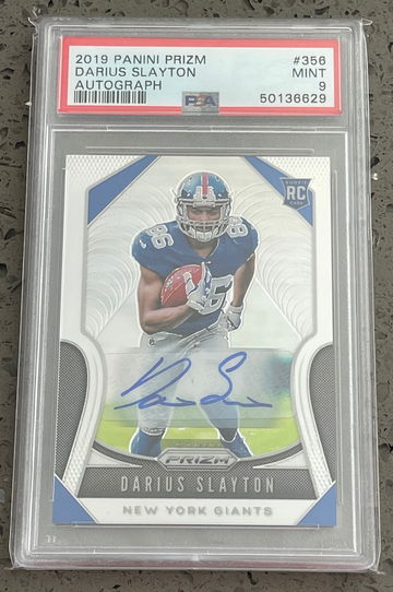 2019 Prizm Darius Slayton silver auto PSA 9