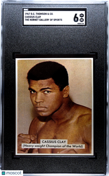 Cassius Clay / MUHAMMAD ALI 1966 / 1967 D.C. Thomson Hornet ROOKIE SGC 6
