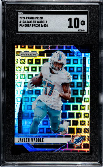 2024 Panini Prizm #178 Jaylen Waddle Pandora Prizm /400 SGC 10