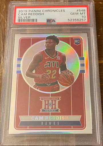 2019/20 Chronicles Basketball Cam Reddish Hometown Heroes #548 Silver Prizm PSA 10
