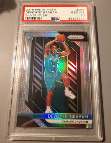 2018 Panini Prizm Silver Prizm Devonte Graham PSA 10 #288