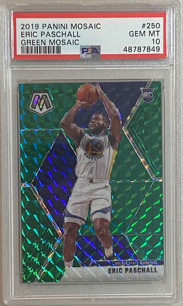 2019 Mosaic Eric Paschall Green Mosaic PSA 10