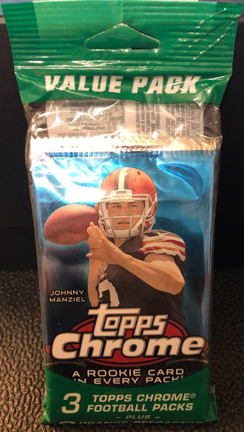 2014 Topps Chrome Football Value Cello Pack