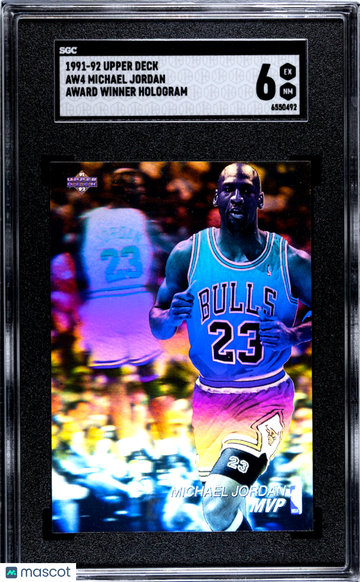 1991 Upper Deck Michael Jordan #AW4 Award Winner Hologram SGC 6