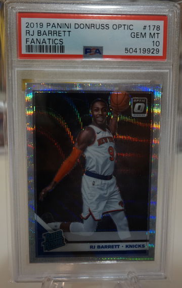 2019-20 Panini Optic Fanatics RJ Barrett (PSA 10)