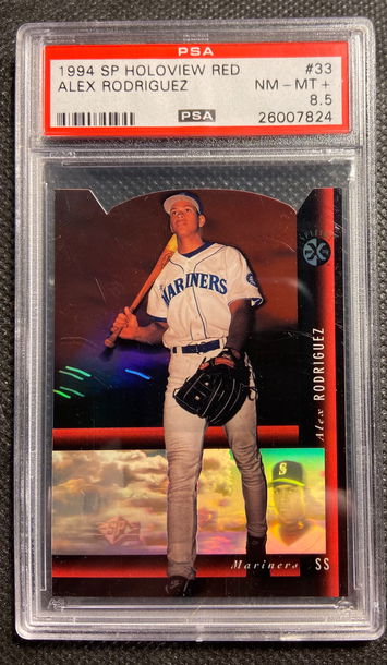 Alex Rodriguez SP Red Die Cut Holoview