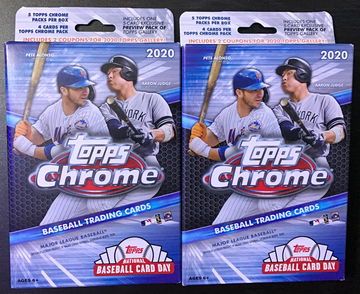(2) 2020 Topps Chrome Hangers 