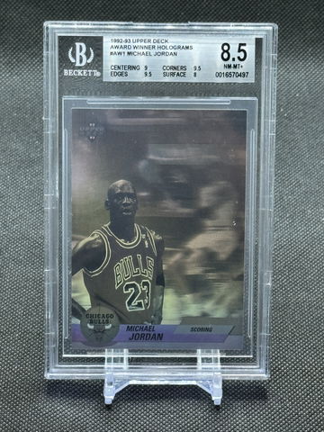 1992-93 Upper Deck Award Winner Holograms Michael Jordan #AW1 BGS 8.5