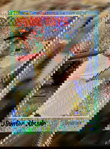 2024 Topps Archives DAULTON VARSHO #/75 AQUA SPARKLE FOIL Blue Jays