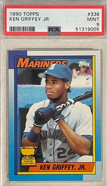 1990 Topps #336 Ken Griffey Jr. Rookie Cup PSA 9 Mint