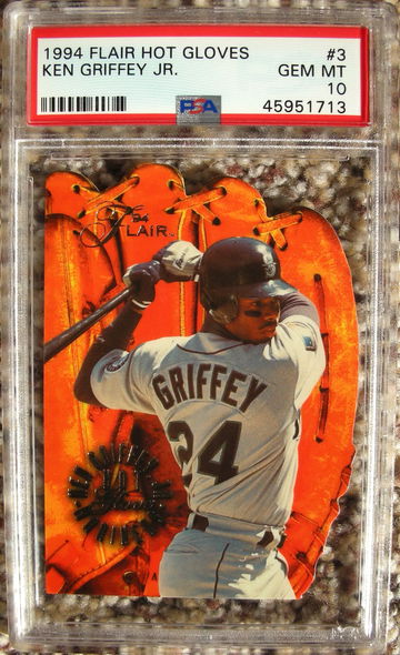 Ken Griffey Jr. 1994 Flair Hot Gloves PSA 10