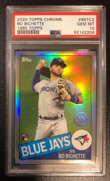 2020 Topps Chrome 1985  85TC2 Bo Bichette RC Rookie Refractor PSA 10 Gem Mint