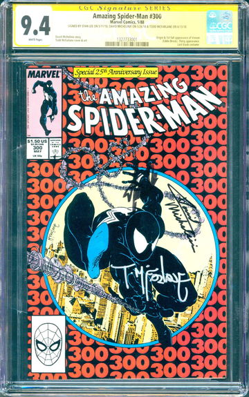 Amazing Spider-Man #300 (1988) CGC 9.4 - Signed (SS) Lee, Michelinie & McFarlane