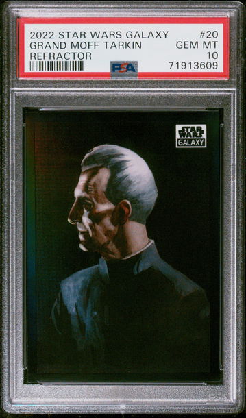 2022 Topps Chrome Star Wars Galaxy Grand Moff Tarkin Refractor 20