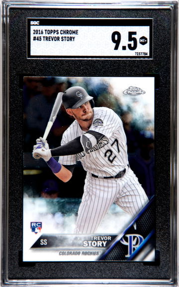 2016 Topps Chrome Trevor Story SGC 9.5