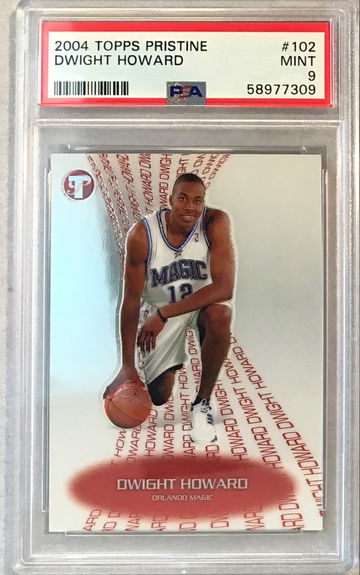 Dwight Howard Rookie Card - 2004 Topps Pristine #102  - PSA 9 Mint - #/739