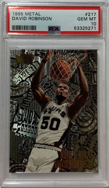 1995 Metal David Robinson PSA 10 #217 POP 19