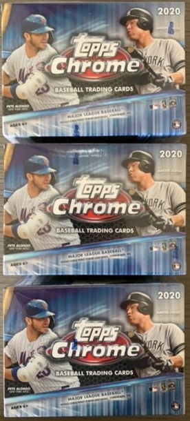 2020 Topps Chrome Blaster Sealed (3x)