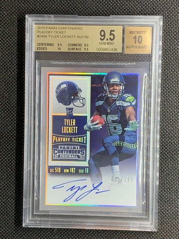 2015 Panini Contenders TYLER LOCKETT Playoff Ticket BGS 9.5 10 Auto /199